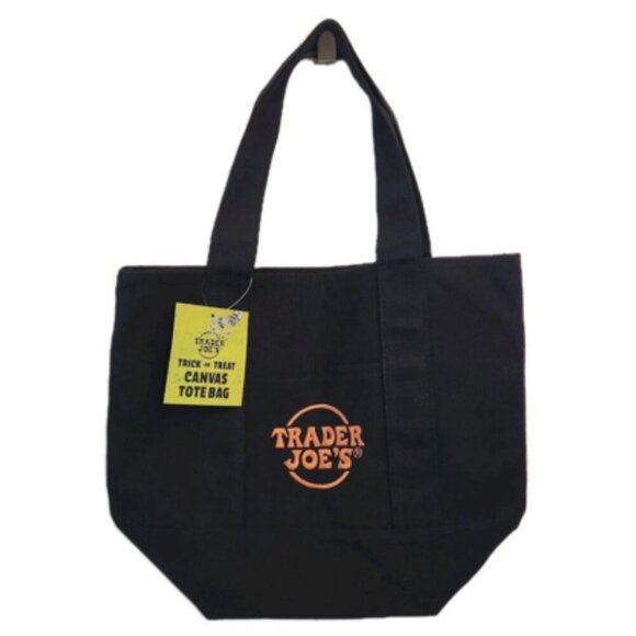 Trader Joe'S Handbags - Trader Joe's Mini Canvas Bag, Black limited edition